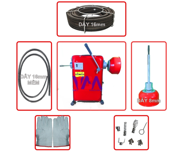 MÁY THÔNG CỐNG LÒ XO GQ180-1000W